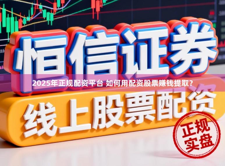 2025年正规配资平台 如何用配资股票赚钱提取？